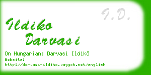 ildiko darvasi business card